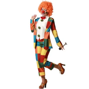 DISFRAZ DE PAYASA MULTICOLOR MUJER
