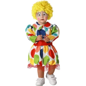DISFRAZ DE PAYASITA MULTICOLOR BEBÉ