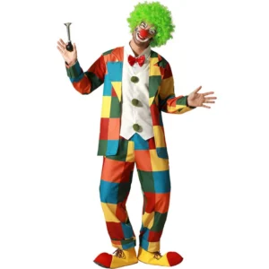 DISFRAZ PAYASO A CUADROS HOMBRE