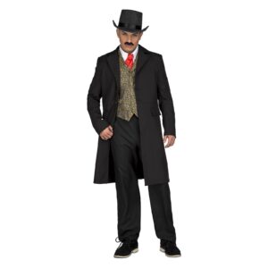 DISFRAZ ABRIGO CROUPIER VAQUERO HOMBRE