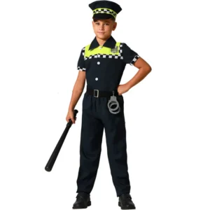 DISFRAZ POLICIA LOCAL NEGRO UNISEX INFANTIL