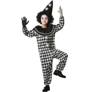 DISFRAZ DE ARLEQUÍN NEGRO Y BLANCO NIÑO