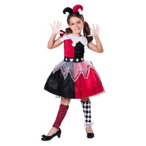DISFRAZ DE ARLEQUINA ROJO NIÑA