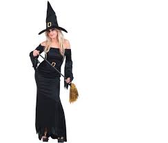 DISFRAZ DE BRUJA NEGRA MUJER