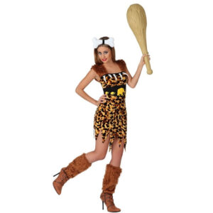 DISFRAZ DE CAVERNÍCOLA COLMILLOS MUJER