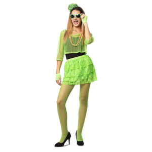 DISFRAZ DE CHICA DE LOS 80´s VERDE