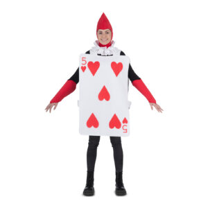 DISFRAZ DE CARTA CORAZONES-PICAS