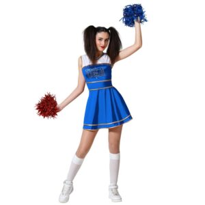 DISFRAZ DE ANIMADORA AZUL MUJER