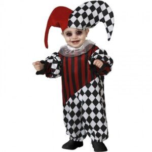 DISFRAZ DE ARLEQUÍN ROJO PARA BEBÉ