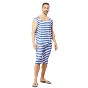 DISFRAZ DE BAÑISTA AZUL HOMBRE