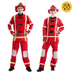DISFRAZ DE BOMBERO UNISEX ADULTO