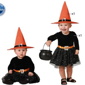 DISFRAZ DE BRUJA BEBÉ NARANJA NIÑA