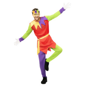 DISFRAZ DE BUFÓN COLORES HOMBRE