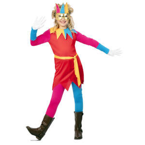 DISFRAZ DE BUFÓN COLORES NIÑA