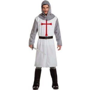 DISFRAZ DE CRUZADO BLANCO MEDIEVAL HOMBRE