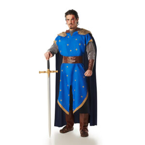 DISFRAZ DE CABALLERO MEDIEVAL AZUL DE NIÑO