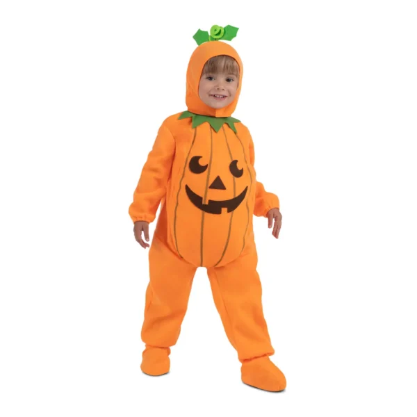 Disfraz De Calabaza Para Bebé – Mono, Sombrero Y Cubrezapatos, Tallas S A L (6 A 24 Meses), Poliéster, Para Halloween Y Carnaval