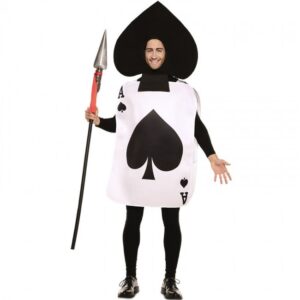 DISFRAZ DE CARTA AS DE PICAS ADULTO