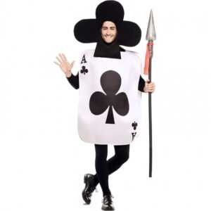 DISFRAZ DE CARTA AS DE CORAZONES ADULTO