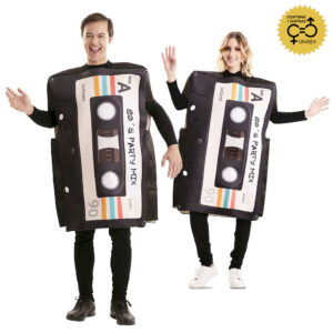 DISFRAZ DE CASSETE DE LOS 80 UNISEX