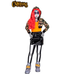 DISFRAZ DE CATRINA MAYA NIÑA