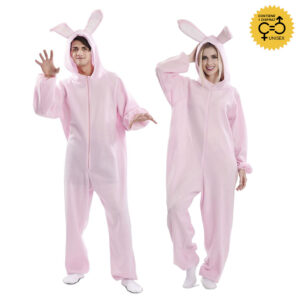 DISFRAZ UNISEX DE CONEJO ROSA PARA ADULTO
