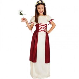 DISFRAZ DE DAMA MEDIEVAL GADEA PARA NIÑA