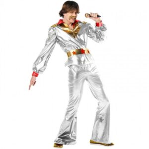 DISFRAZ DE DISCO PLATA DE ABBA PARA HOMBRE