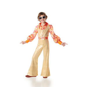 DISFRAZ DISCO DORADO AÑOS 70 DE NIÑO