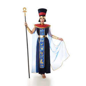 DISFRAZ DE EGIPCIA TERCIOPELO AZUL MUJER