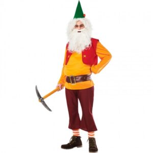 DISFRAZ DE ENANITO NARANJA PARA HOMBRE