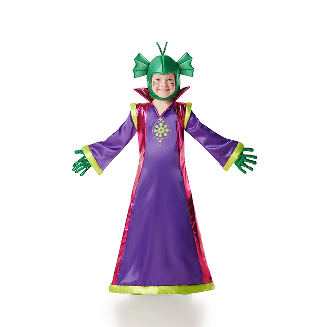DISFRAZ DE EXTRATERRESTRE MORADO DE NIÑA