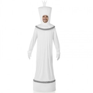 DISFRAZ DE AJEDREZ REY-REINA BLANCO