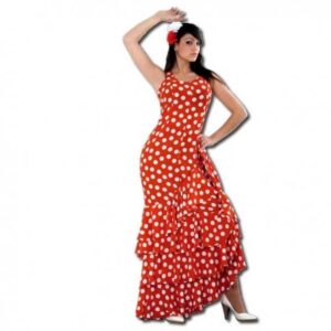 DISFRAZ DE SEVILLANA ROJO MUJER