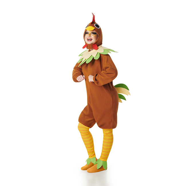 DISFRAZ DE GALLINA MARRÓN DE MUJER