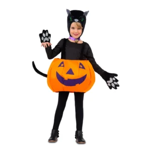 DISFRAZ DE GATO CALABAZA INFANTIL