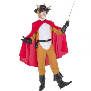 DISFRAZ DE GATO CON BOTAS PARA ADULTO