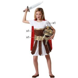 DISFRAZ DE GLADIADORA ROMANA PARA NIÑA