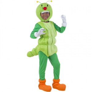 DISFRAZ DE GUSANO VERDE INFANTIL