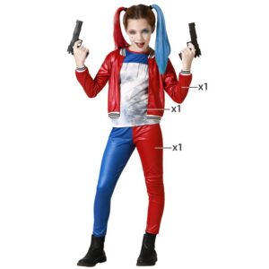 DISFRAZ DE HARLEY QUINN AZUL PARA NIÑA