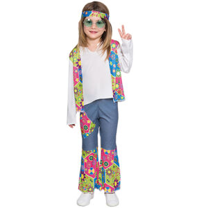 DISFRAZ DE HIPPIE PARA NIÑA