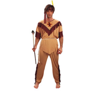 DISFRAZ DE INDIO MARRÓN HOMBRE