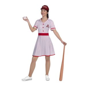 DISFRAZ DE JUGADORA DE BEISBOL VINTAGE MUJER