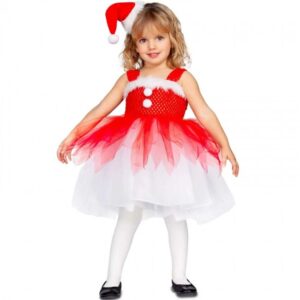 DISFRAZ DE MAMÁ NOEL CON TUTÚ PARA NIÑA
