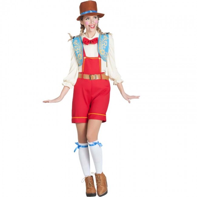 DISFRAZ DE MARIONETA PINOCHO PARA MUJER