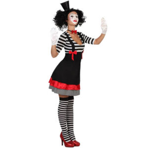 DISFRAZ DE MIMO RAYAS PARA MUJER