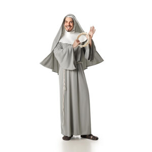 DISFRAZ DE MONJA GRIS HOMBRE