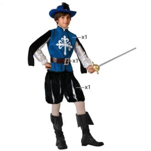 DISFRAZ DE MOSQUETERO AZUL NIÑO