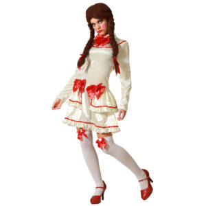 DISFRAZ DE MUÑECA TERROR CORTO MUJER