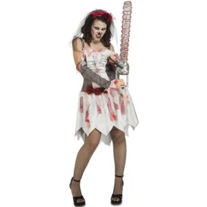 DISFRAZ DE NOVIA DESPECHADA MUJER